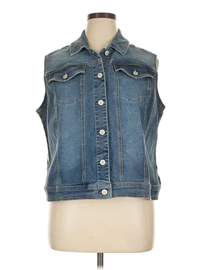 Pre-owned Cato Denim Vest In Blue