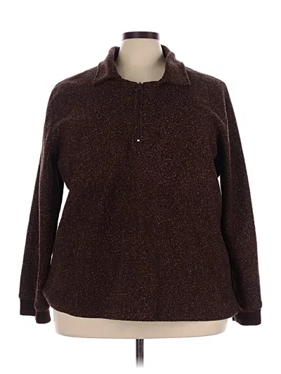 Pre-owned Cato Fleece Jacket In Brown