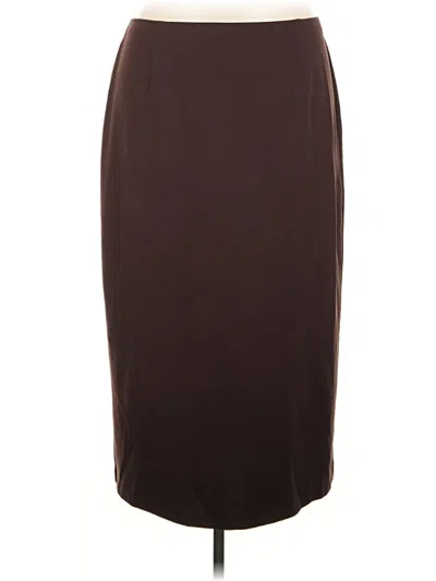 Pre-owned Cato Formal Skirt In Brown