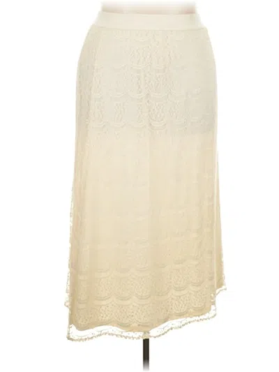 Pre-owned Cato Formal Skirt In Ivory