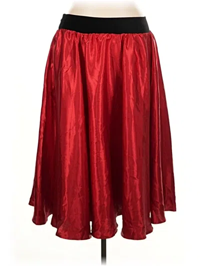 Pre-owned Cato Formal Skirt In Red
