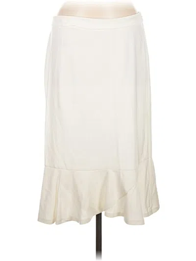 Pre-owned Cato Formal Skirt In White