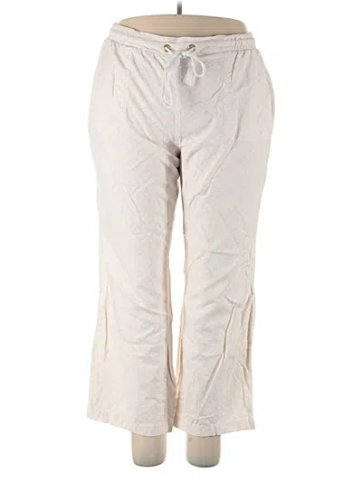 Pre-owned Cato Linen Pants In Silver