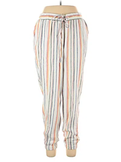 Pre-owned Cato Linen Pants In White