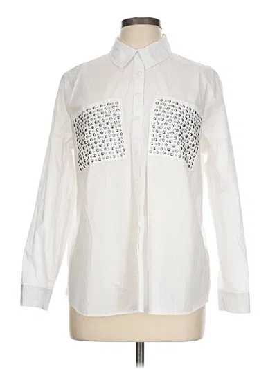 Pre-owned Cato Long Sleeve Blouse In Ivory