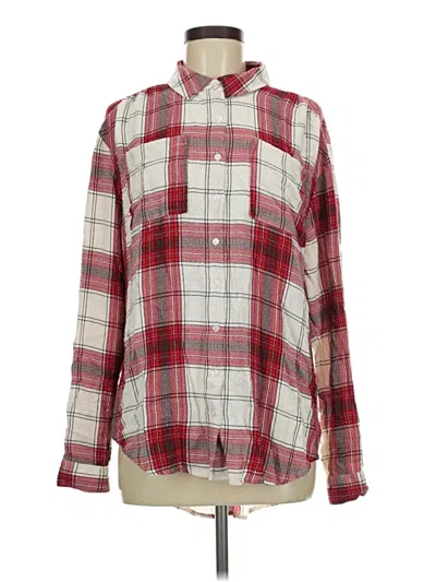 Pre-owned Cato Long Sleeve Button Down Shirt In Red
