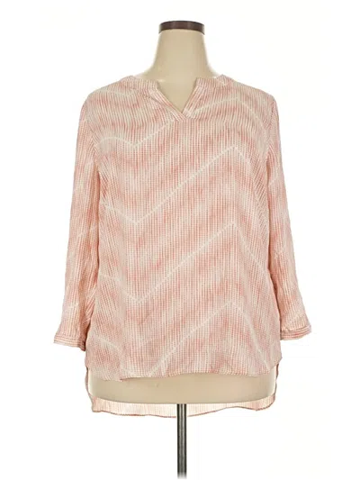 Pre-owned Cato Long Sleeve Polo Shirt In Pink