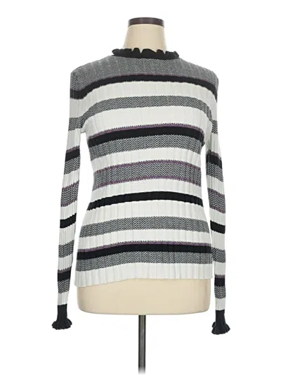 Pre-owned Cato Long Sleeve Top Gray Turtleneck Tops