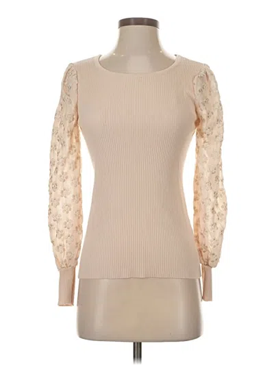 Pre-owned Cato Long Sleeve Top Tan Turtleneck Tops