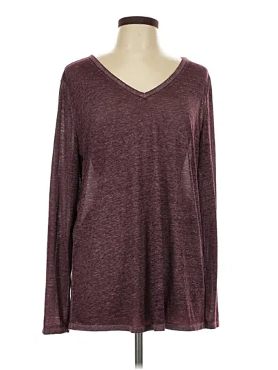 Pre-owned Cato Long Sleeve T-shirt In Burgundy
