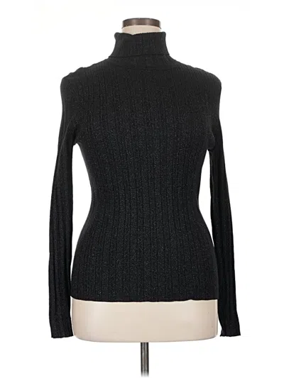 Pre-owned Cato Long Sleeve Turtleneck In Black