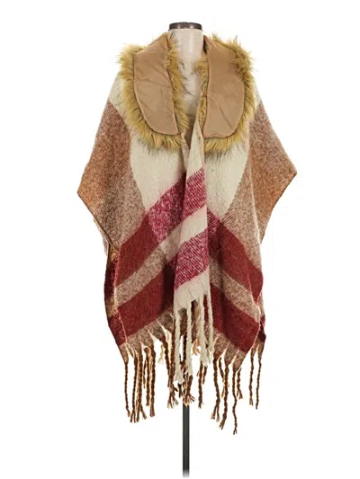 Pre-owned Cato Poncho In Brown