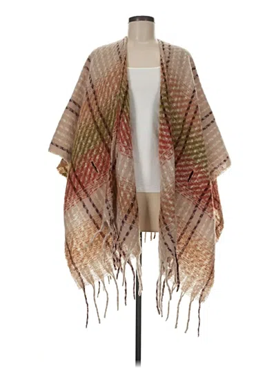 Pre-owned Cato Poncho In Tan