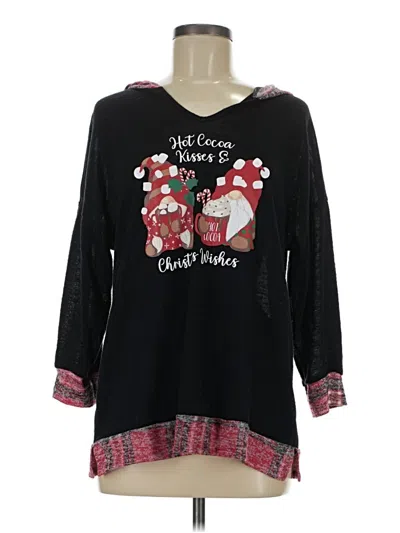 Pre-owned Cato Pullover Sweater In Black