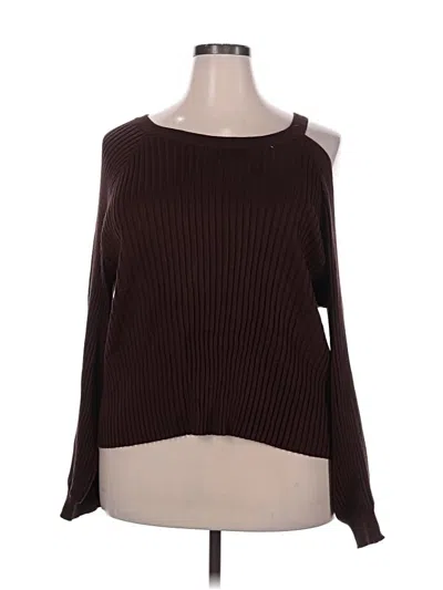 Pre-owned Cato Pullover Sweater In Brown