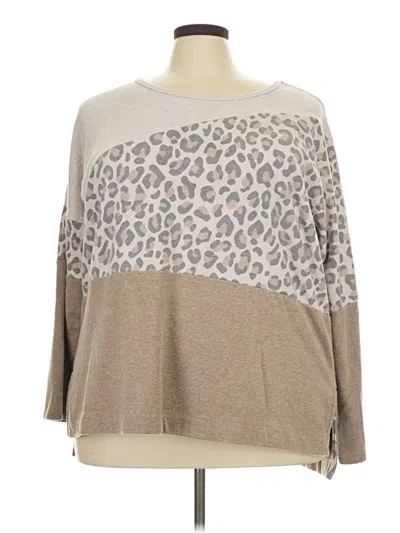 Pre-owned Cato Pullover Sweater In Tan