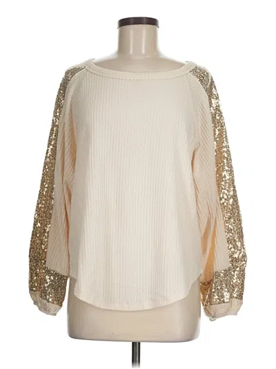 Pre-owned Cato Pullover Sweater In White