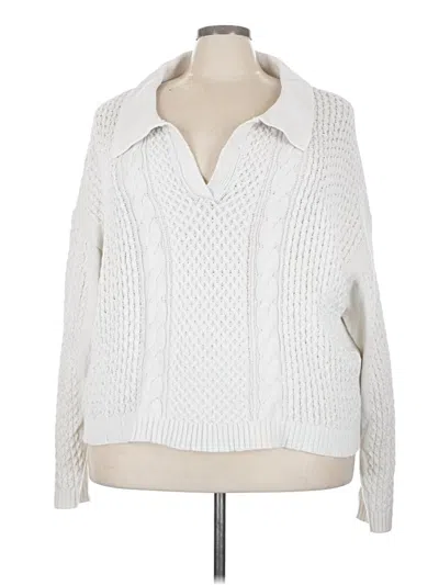 Pre-owned Cato Pullover Sweater In White