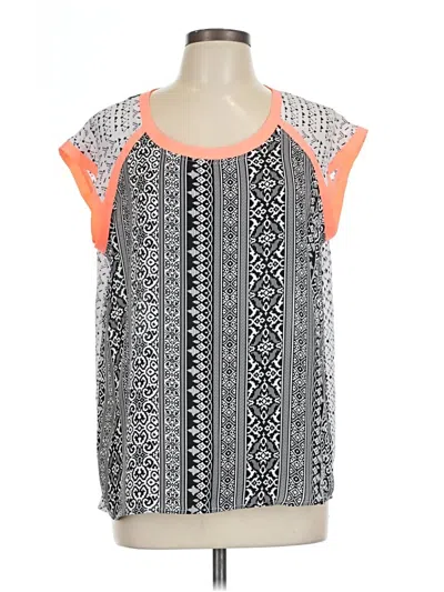 Pre-owned Cato Short Sleeve Blouse In Orange
