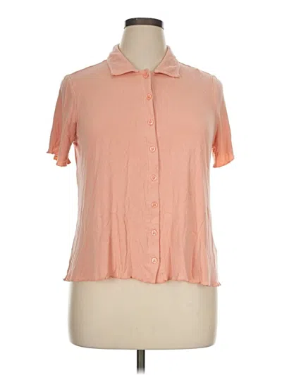 Pre-owned Cato Short Sleeve Polo Shirt In Orange