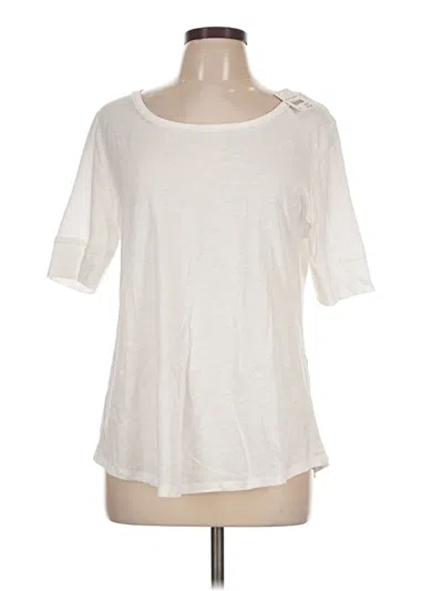 Cato Short Sleeve Top Ivory Keyhole Neckline Tops