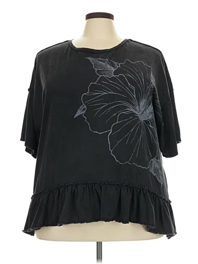 Pre-owned Cato Short Sleeve T-shirt In Black