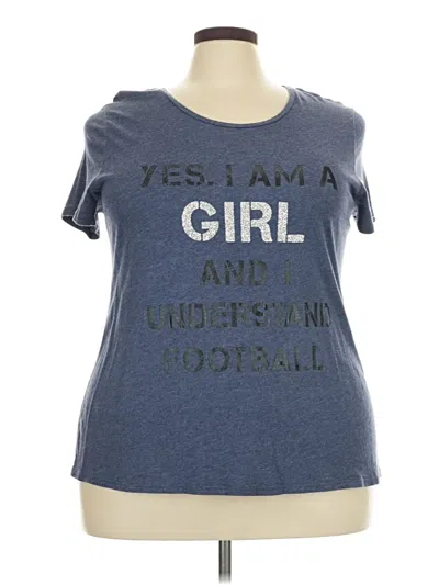 Pre-owned Cato Short Sleeve T-shirt In Blue