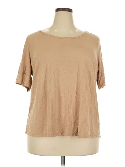 Pre-owned Cato Short Sleeve T-shirt In Brown