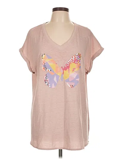 Pre-owned Cato Short Sleeve T-shirt In Brown