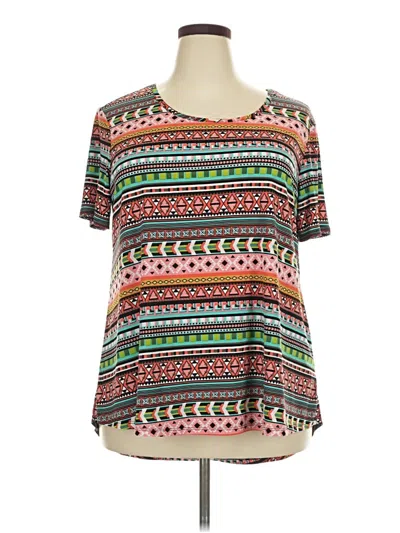 Pre-owned Cato Short Sleeve T-shirt In Brown
