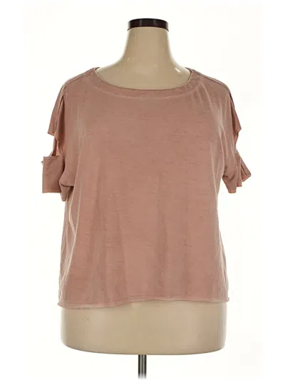 Pre-owned Cato Short Sleeve T-shirt In Brown