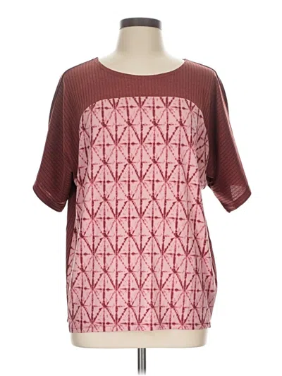 Pre-owned Cato Short Sleeve T-shirt In Burgundy
