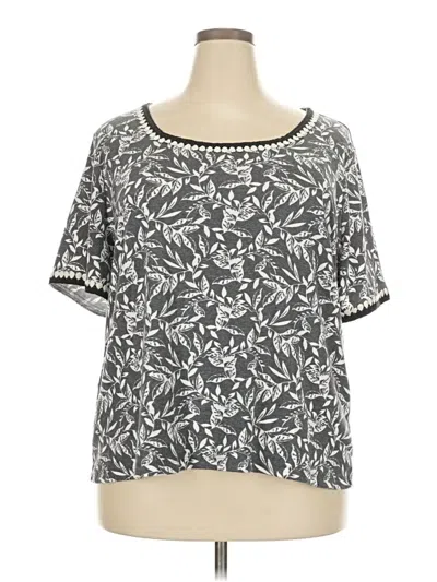 Pre-owned Cato Short Sleeve T-shirt In Gray