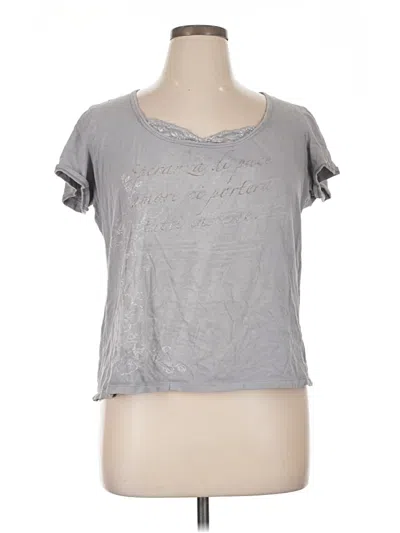 Pre-owned Cato Short Sleeve T-shirt In Gray