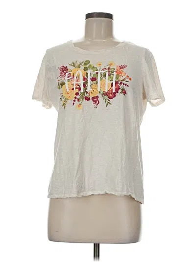 Pre-owned Cato Short Sleeve T-shirt In Ivory