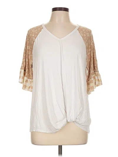 Pre-owned Cato Short Sleeve T-shirt In Ivory