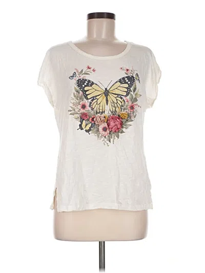 Pre-owned Cato Short Sleeve T-shirt In Ivory