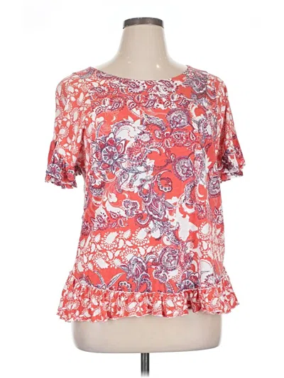 Pre-owned Cato Short Sleeve T-shirt In Red