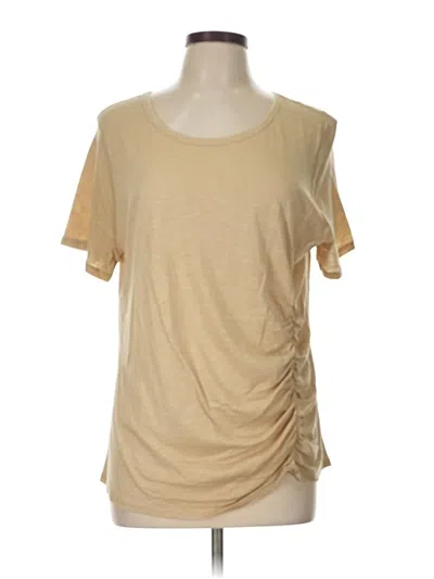 Pre-owned Cato Short Sleeve T-shirt In Tan