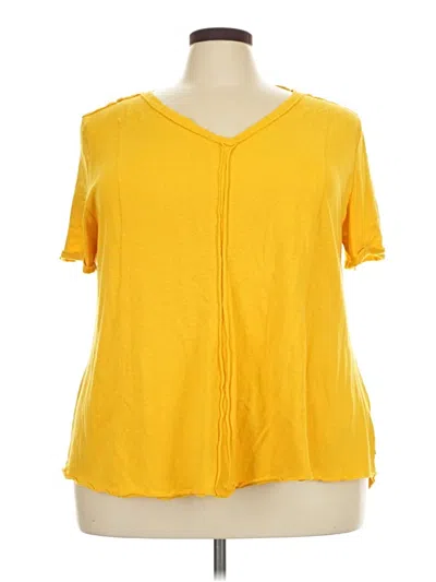 Pre-owned Cato Short Sleeve T-shirt In Yellow