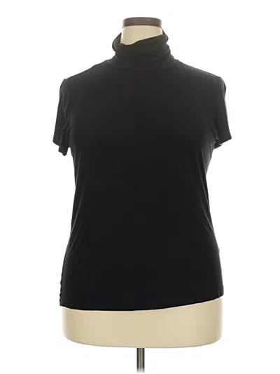 Pre-owned Cato Short Sleeve Turtleneck In Black