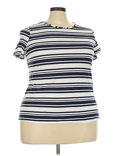 Pre-owned Cato Short Sleeve Turtleneck In Ivory
