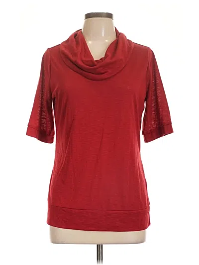 Pre-owned Cato Short Sleeve Turtleneck In Red