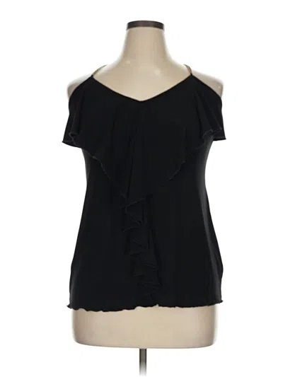 Pre-owned Cato Sleeveless Blouse In Black