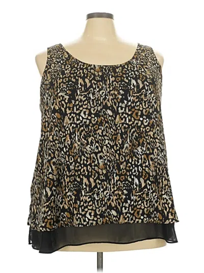 Pre-owned Cato Sleeveless Blouse In Black