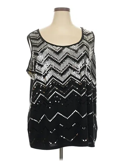 Pre-owned Cato Sleeveless Blouse In Black