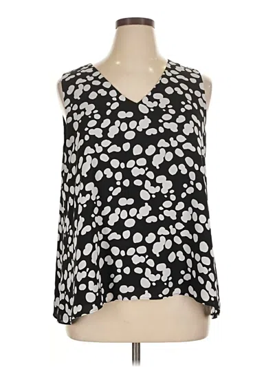 Pre-owned Cato Sleeveless Blouse In Black