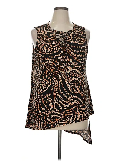 Pre-owned Cato Sleeveless Blouse In Brown
