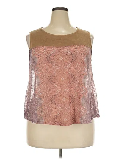 Pre-owned Cato Sleeveless Blouse In Brown