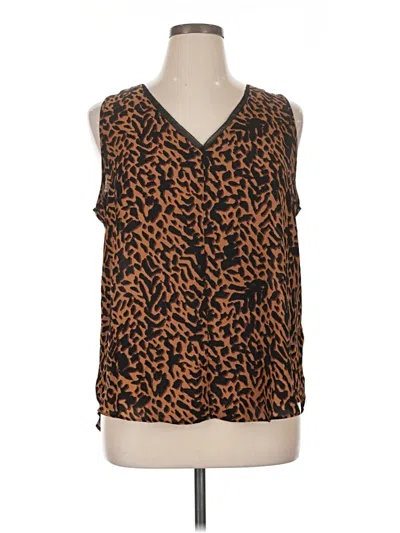 Pre-owned Cato Sleeveless Blouse In Brown